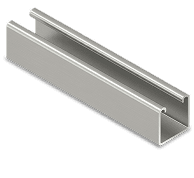 Plain Channel Pre Galv GP/HDGI 41x41mm